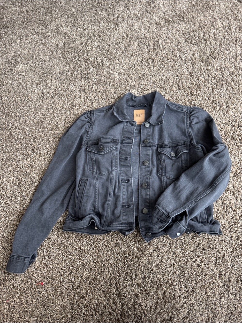 GAP Women's Charcoal Gray Denim Jacket